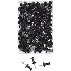 Épingles de carte en métal noir Wedo