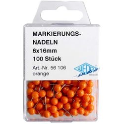 Punaise de carte WEDO métal orange