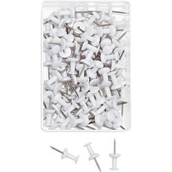 Épinglettes de carte blanches en métal Wedo