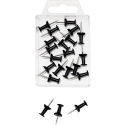 Épingles de carte en métal noir Wedo
