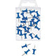 Pin's de carte wedo métal bleu