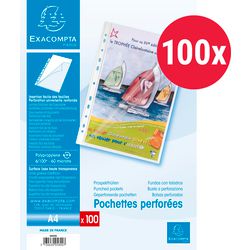 Sacs de présentation exacompta 5800e transparent a4