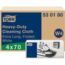 Papier nettoyant Tork 530180 w4 premium blanc paquet de 4