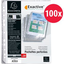 Sacs de présentation exacompta 5834e transparent a4