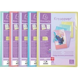 Afficher album exacompta 5829e kreacover pastel 20 pochettes
