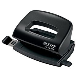 Leitz nexxt recycle mini perforatrice - perfore jusqu'à 10 feuilles - noir