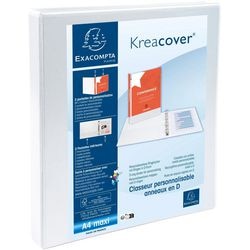 Classeur à anneaux exacompta 54940e blanc 306 g