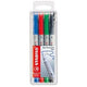 Abi marqueur aérien stlo ohpen assortiment de couleurs universel fin 4 pièces