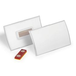 Durable 826019 plaque signalétique pliable à clic (l x h) 90 mm x 54 mm aimant 10 pièce(s)