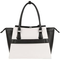 Sac pour ordinateur portable socha so-088, fermeture éclair blanc, noir