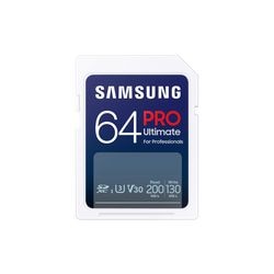 Carte MicroSD Samsung Pro Ultimate 64 Go blanche