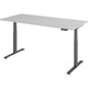 Bach marteau de bureau assis-debout vlxk6516 5 g bois gris clair, métal