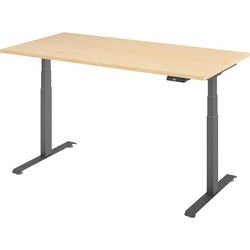 Bach marteau de bureau assis-debout vlxk6516 3 g bois marron, métal