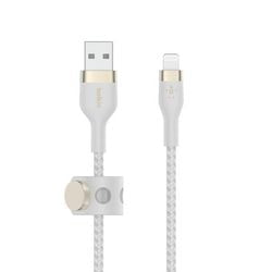 Câble de chargement Belkin caa010bt1mwh blanc USB-A mâle vers Apple Lightning
