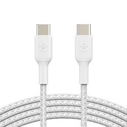 Câble de chargement Belkin cab004bt1mwh2pk blanc USB-C mâle vers USB-C mâle