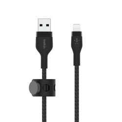 Câble de chargement Belkin caa010bt2mbk noir usb-a mâle vers Apple Lightning