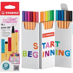 STABILO Point 88 Set de bureau Commencer 18 pièces