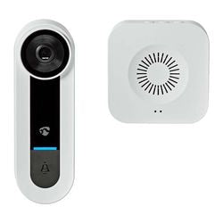 NEDIS WIFDP40CWT SMARTLIFE VIDEO DOOT DOOTHELL Wi-Fi NETSVOEDing 1536x1536 Cloud Storage (Facultatif) MicroSD (non inclus) ONVIF IP65 avec capteur de mouvement blanc