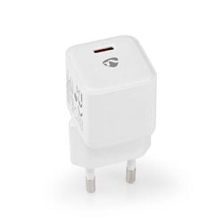 NEDIS WCMPD20W100WT Charger 1,67 2,22 3.0 A Sormes: 1 Commerce USB-C; 20 W Sélection de tension automatique