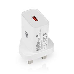 Chargeur Nedis WCQC302AWTUK blanc