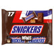 Mini tablette de chocolat Snickers minis 17 pièces de 18 g