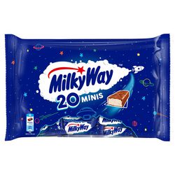 Mini tablette de chocolat milkyway minis 20 pièces de 15,5 g