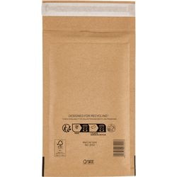 Enveloppes doublées mail lite b 00 or sans bande adhésive fenêtre
