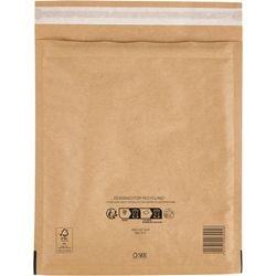 Enveloppes doublées mail lite e 2 or sans bande adhésive fenêtre