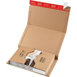 Emballage livre colompac 353 x 250 x 80 mm carton marron