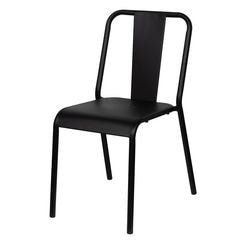 Ty chaise ar meet propulsé par paperflow acier galvanisé 470x550x810 mm noir
