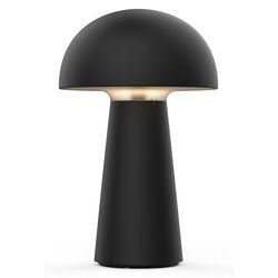Lampe de bureau alimentée par paperflow led visby noir alimentation secteur 135x135 x225 mm