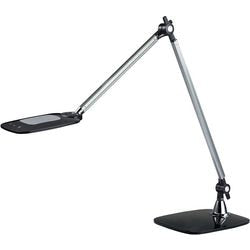 Lampe de bureau alimentée par paperflow LED argent, noir alimentation secteur 475x170x530 mm