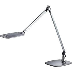 Lampe de bureau meet alimentée par paperflow led jim argent alimentation secteur 475 x 170 x 530 mm