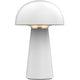 Lampe de bureau meet alimentée par paperflow led visby blanc alimentation secteur 135 x 135 x 225 mm