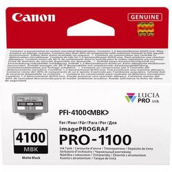 Cartouche d'encre Canon PFI-4100MBK noir mat originale