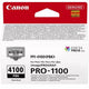 Cartouche d'encre canon pfi-4100pbk photo noire originale