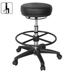 Tabouret Amstyle noir 500 (l) x 500 (p) x 880 (h) mm