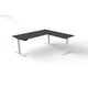 Bureau assis-debout Kerkmann Move 3 en forme de L anthracite