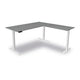 Bureau assis-debout Kerkmann Move 3 en forme de L graphite