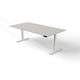 Bureau assis-debout Kerkmann Move 3 rectangulaire gris clair