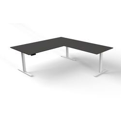 Bureau assis-debout Kerkmann Move 3 en forme de L anthracite