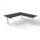 Bureau assis-debout Kerkmann Move 3 en forme de L anthracite