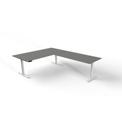 Bureau assis-debout Kerkmann Move 3 en forme de L graphite