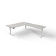 Bureau assis-debout Kerkmann Move 3 en forme de L gris clair