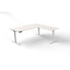 Bureau assis-debout Kerkmann Move 3 en forme de L blanc