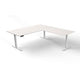 Bureau assis-debout Kerkmann Move 3 en forme de L blanc
