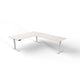 Bureau assis-debout Kerkmann Move 3 en forme de L blanc
