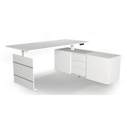 Bureau assis-debout à 3 coins Move Kerkmann