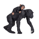 Chimpanzé de la faune Mojo avec bébé 387264 - afbeelding 2