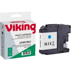 Cartouche d'encre viking lc-421xlc compatible cyan